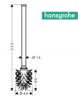 RECAMBIO MANGO ESCOBILLA WC LOGIS HANSGROHE